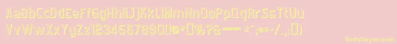 Forgotts Font – Yellow Fonts on Pink Background