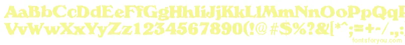 Fonte VeronarandomHeavyRegular – fontes amarelas