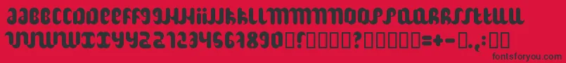 Hitch Font – Black Fonts on Red Background