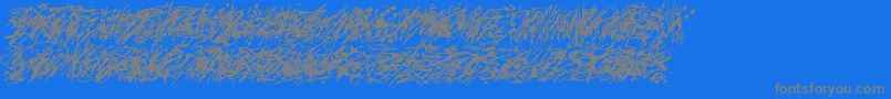 Pollockc5-Schriftart – Graue Schriften auf blauem Hintergrund