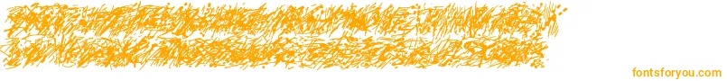 Pollockc5-Schriftart – Orangefarbene Schriften auf weißem Hintergrund