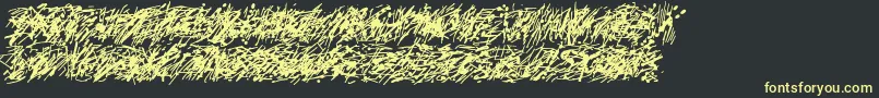 Pollockc5 Font – Yellow Fonts on Black Background