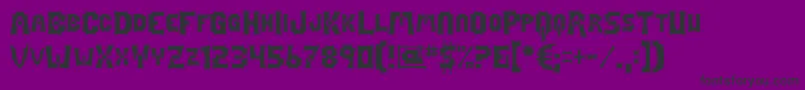 Mage Font – Black Fonts on Purple Background