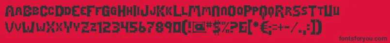 フォントMage – 赤い背景に黒い文字