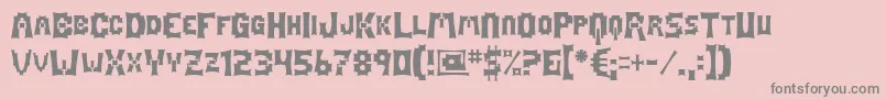 Mage Font – Gray Fonts on Pink Background
