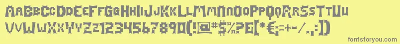 フォントMage – 黄色の背景に灰色の文字
