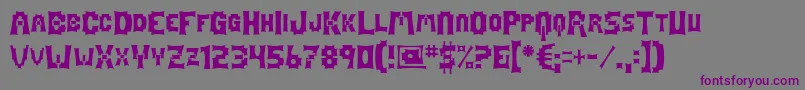 Mage Font – Purple Fonts on Gray Background