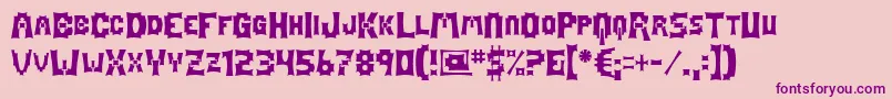 Mage Font – Purple Fonts on Pink Background
