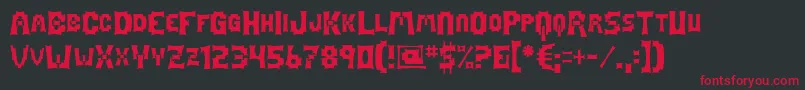 Mage Font – Red Fonts on Black Background