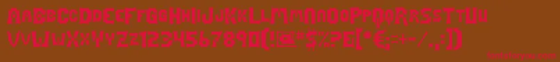 Mage Font – Red Fonts on Brown Background