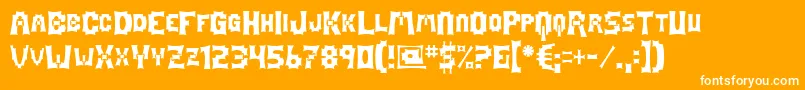 フォントMage – オレンジの背景に白い文字