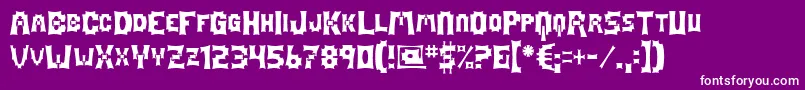 Mage Font – White Fonts on Purple Background