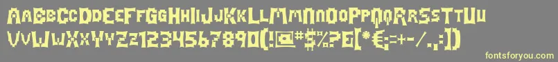 Mage Font – Yellow Fonts on Gray Background