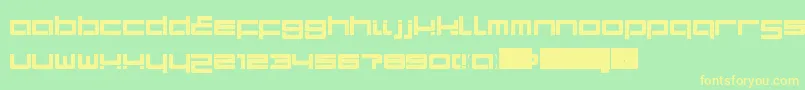 TerminalLdr Font – Yellow Fonts on Green Background