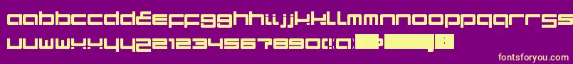 TerminalLdr Font – Yellow Fonts on Purple Background