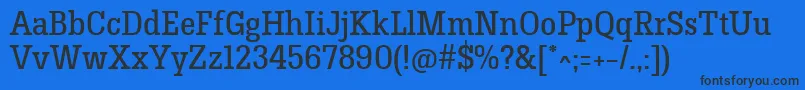 HermeneusoneRegular Font – Black Fonts on Blue Background