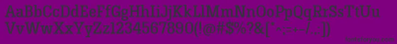 HermeneusoneRegular-fontti – mustat fontit violetilla taustalla