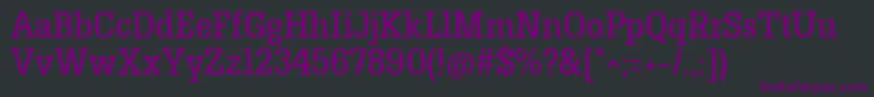 フォントHermeneusoneRegular – 黒い背景に紫のフォント