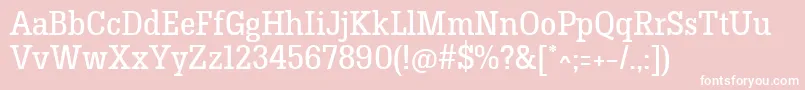 HermeneusoneRegular Font – White Fonts on Pink Background