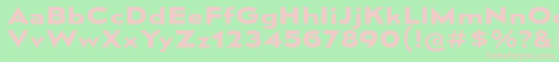 MesmerizeExBd Font – Pink Fonts on Green Background