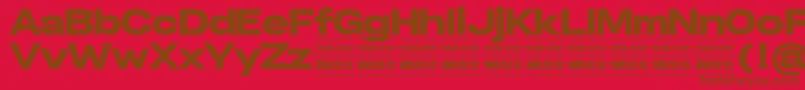 SpecifypersonalExpblack Font – Brown Fonts on Red Background