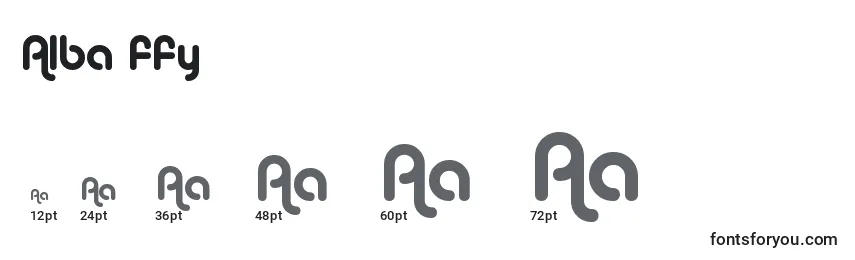 Alba ffy Font Sizes
