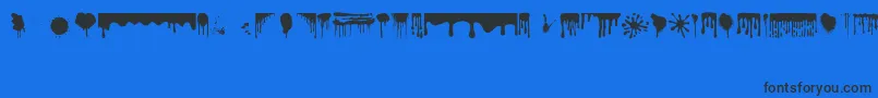 More about Dripping Font Dripping Font – Black Fonts on Blue Background