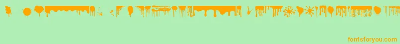 More about Dripping Font Dripping Font – Orange Fonts on Green Background