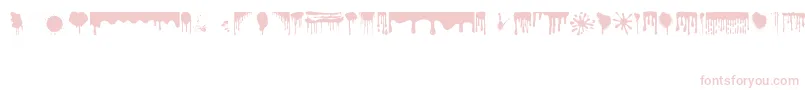 Dripping Font – Pink Fonts on White Background