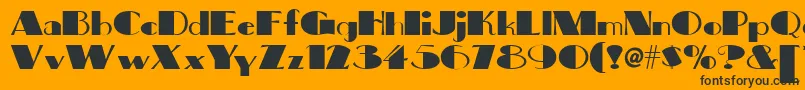 Big Font – Black Fonts on Orange Background