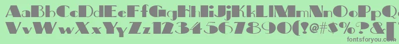 フォントBig – 緑の背景に灰色の文字