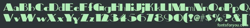 Big Font – Green Fonts on Black Background