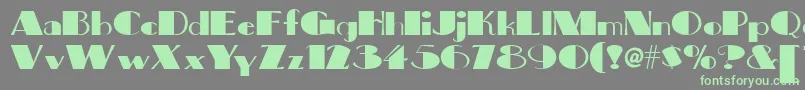 Big Font – Green Fonts on Gray Background