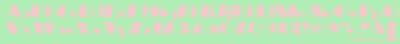 Big Font – Pink Fonts on Green Background