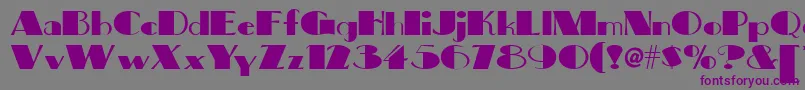 Big Font – Purple Fonts on Gray Background