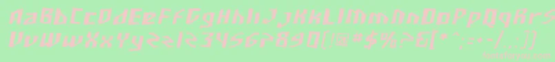 Sfjunkculture Oblique Font – Pink Fonts on Green Background