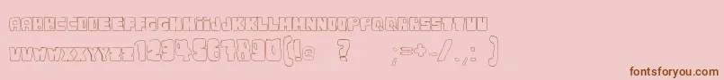 Dudufont Font – Brown Fonts on Pink Background