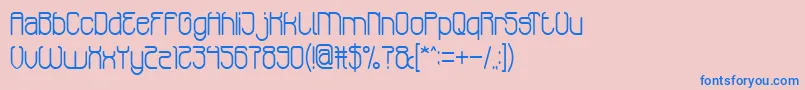 EntertainmentShow Font – Blue Fonts on Pink Background