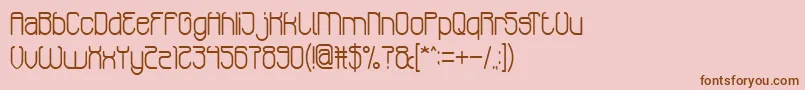 EntertainmentShow Font – Brown Fonts on Pink Background