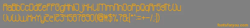 EntertainmentShow Font – Orange Fonts on Gray Background