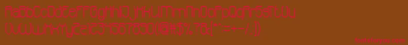 EntertainmentShow Font – Red Fonts on Brown Background
