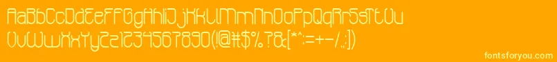 EntertainmentShow Font – Yellow Fonts on Orange Background