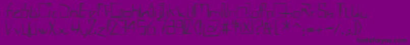 MisqotDemi Font – Black Fonts on Purple Background