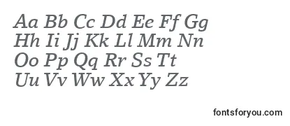 LinoLetterLtMediumItalic Font