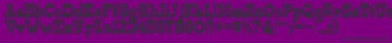 Edmunds ffy Font – Black Fonts on Purple Background