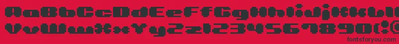Bmlea Font – Black Fonts on Red Background