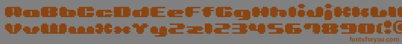 Bmlea Font – Brown Fonts on Gray Background