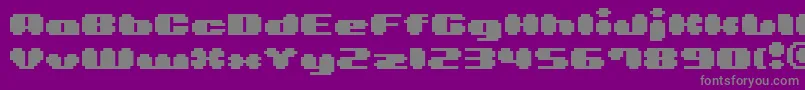 フォントBmlea – 紫の背景に灰色の文字