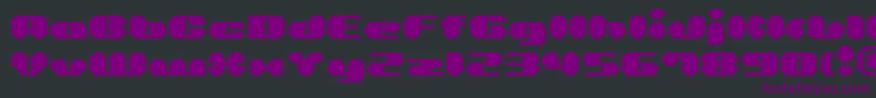 Шрифт Bmlea – фиолетовые шрифты на чёрном фоне