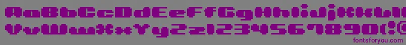 Шрифт Bmlea – фиолетовые шрифты на сером фоне